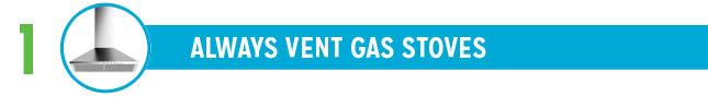 Always Vent Gas Stoves